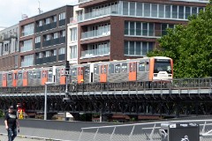 DT3, zwischen Landungsbrücke und Baumwall, 10. July 2016