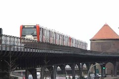 U-Bahn, Hamburg, Baumwall, 19. February 2007