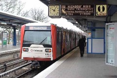 U-Bahn, Hamburg, Wandsbek Gartenstadt, 20. February 2007