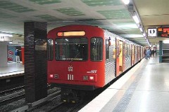 U-Bahn, Hamburg, Berliner Tor, 20. February 2007