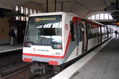 U-Bahn, Hamburg, Mundsburg, 20. February 2007