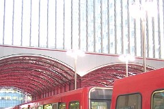 London, Canary Wharf, Docklands Light Railway, 4. January 2008