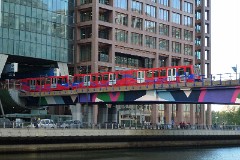 DLR (Docklands Light Railway), London, Heron Quays, 11. October 2013