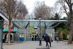 Montmartre funicular, Paris, 23. March 2016