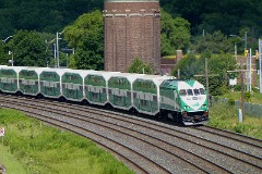 GO, diesel locomotive type MP40PH-3C, Toronto, 12. july 2013