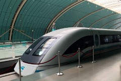 Shanghai Transrapid, Longyang Road Maglev station, Shanghai, 25. October 2015