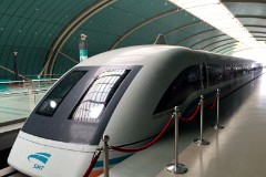 Shanghai Transrapid, Longyang Road Maglev station, Shanghai, 25. October 2015