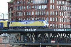 Metronom 146-09, Hamburg, Oberhafenbrücke, 15. April 2014