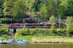 DB 642, Bad Schandau an der Elbe, 3. May 2015