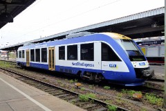 HEX VT 874 (HarzElbeExpress), Magdeburg Hauptbahnhof, 27. April 2015