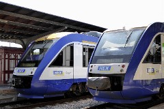 HEX VT 806 und HEX VT 804 (HarzElbeExpress), Quedlinburg, 29. April 2015