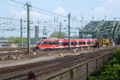 DB, Cologne / Köln,  Hohenzollernbrücke, 12. April 2014