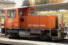 RhB (Rhätische Bahn), Pontresina, 18. October 2008