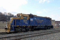 NECR (New England Central Railroad) 3850, White River Junction - Vermont, 10. December 2015