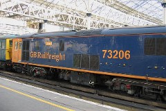 GB Railfreight, London,  Waterloo Station, 6. Januar 2008