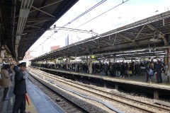 Tokyo, Shinjuku railway station, 16. January 2015