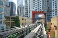 Miami Metromover First Street Station, 27. August 2007