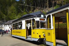 Kirnitzschtalbahn, Endhaltestelle Lichtenhainer Wasserfall, 3. May 2015