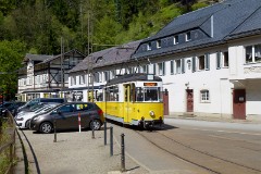 Kirnitzschtalbahn, Endhaltestelle Lichtenhainer Wasserfall, 3. May 2015