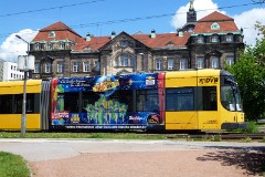Dresden, im hintergrund Sächsisches Finanzministerium, 4. May 2015