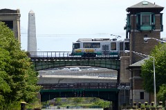 Green Line, Lechmere Viadukt, Boston-Cambridge, 27. June 2012