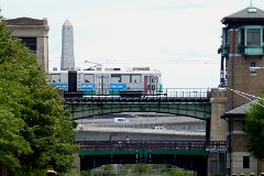 Green Line, Lechmere Viadukt, Boston-Cambridge, 27. June 2012