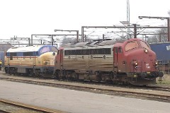 CFL (Dansk Jernbane) and Nordjyske Jernbaner, Padborg, 13. February 2008