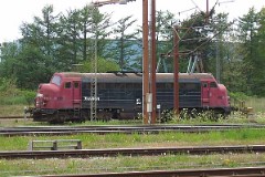 Traxion MY 1156 photographed in Padborg 14. May 2005. Originally DSB MY 1156. Sold to Traxion in 2001. In service in 2002. In 2003 resold to TGOJ in Sweden. Since 2003 deposited in Padborg.