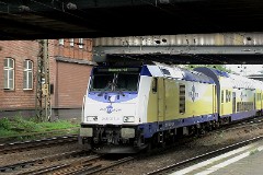 Metronom 246 007-9 , Hamburg-Harburg, 24. July 2009