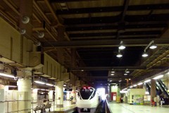 Type E657, Ueno railway stattion, Tokyo, 17. January 2015.   All Limited Express Super Hitachi to Iwaki will from March 2015 be operated by this type of trains.