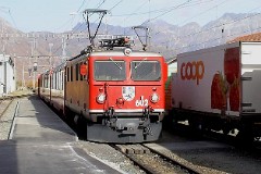 RhB (Rhätische Bahn), Pontresina, 15. October 2008