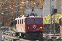 RhB (Rhätische Bahn), Pontresina, 18. October 2008