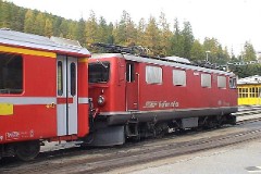 RhB (Rhätische Bahn), Pontresina, 10. October 2009