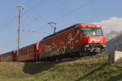RhB (Rhätische Bahn), Bever, 18. October 2008
