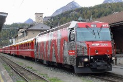 RhB (Rhätische Bahn), St. Moritz, 11. October 2009