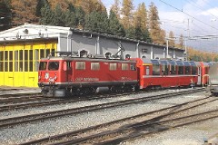 RhB (Rhätische Bahn), Pontresina, 18. October 2008