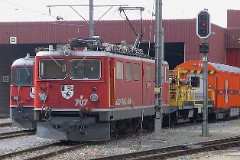 RhB (Rhätische Bahn), Samedan, 18. October 2008