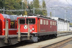RhB (Rhätische Bahn), Pontresina, 10. October 2009