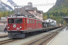 RhB (Rhätische Bahn), Pontresina, 10. October 2009