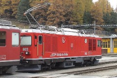 RhB (Rhätische Bahn), Pontresina, 14. October 2008