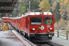 RhB (Rhätische Bahn), Morteratsch, 12. October 2009
