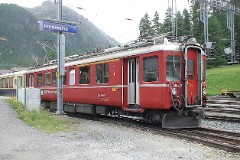 RhB (Rhätische Bahn), Pontresina, 1. July 2008