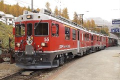 RhB (Rhätische Bahn), Pontresina, 14. October 2008