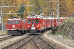 RhB (Rhätische Bahn), Pontresina, 14. October 2008