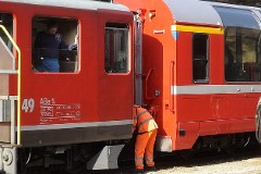 RhB (Rhätische Bahn), Pontresina, 18. October 2008