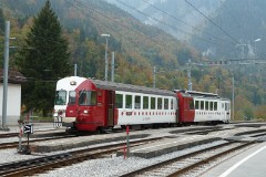 GFM (Chemins de fer fribourgeois Gruyère–Fribourg–Morat), Typ BDe 4/4, Montbovon, 15. October 2010