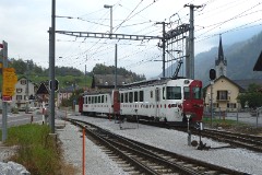 GFM (Chemins de fer fribourgeois Gruyère–Fribourg–Morat), Typ BDe 4/4, Montbovon, 15. October 2010