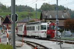 GFM (Chemins de fer fribourgeois Gruyère–Fribourg–Morat), Typ BDe 4/4, Montbovon, 15. October 2010