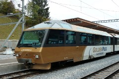 MOB (Montreux–Berner Oberland-Bahn), GoldenPass waggon, Gstaad, 14. October 2010