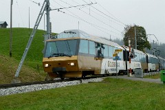 MOB (Montreux–Berner Oberland-Bahn), GoldenPass waggon, Oeschseite, 14. October 2010